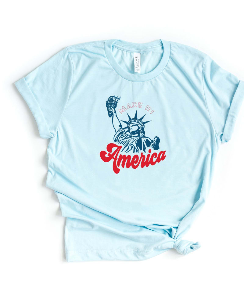 Front of a size 2XL Made In America Liberty in Ice Blue by Simply Sage Market. | dia_product_style_image_id:281700